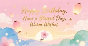 Happy Birthday Have a Blessed Day