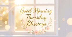 Good Morning Thursday Blessings