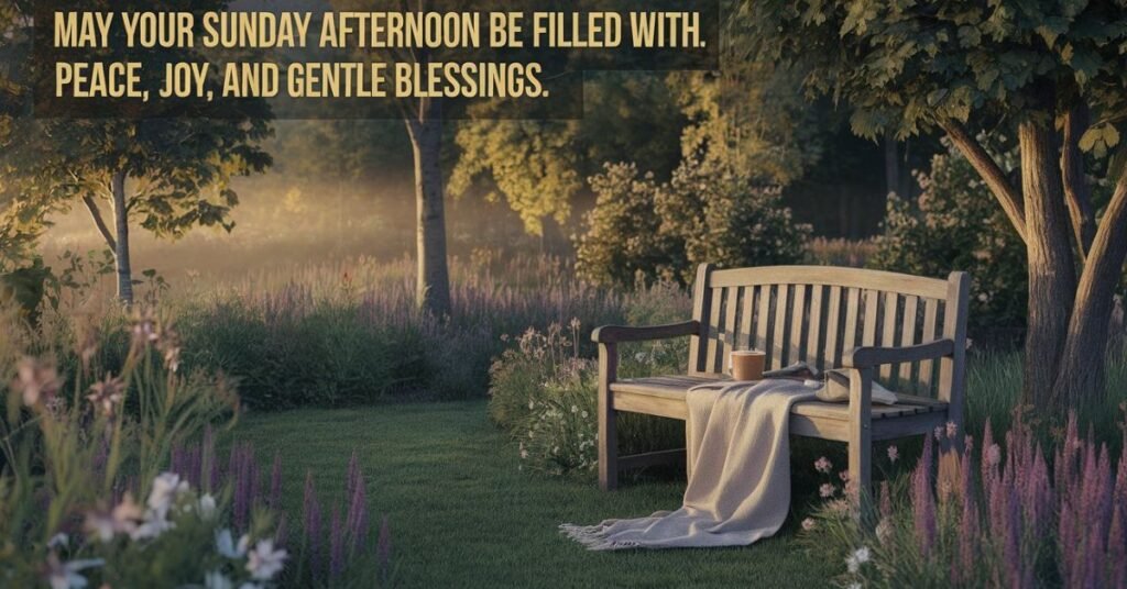 Sunday Afternoon Blessings