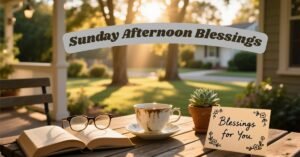 Sunday Afternoon Blessings
