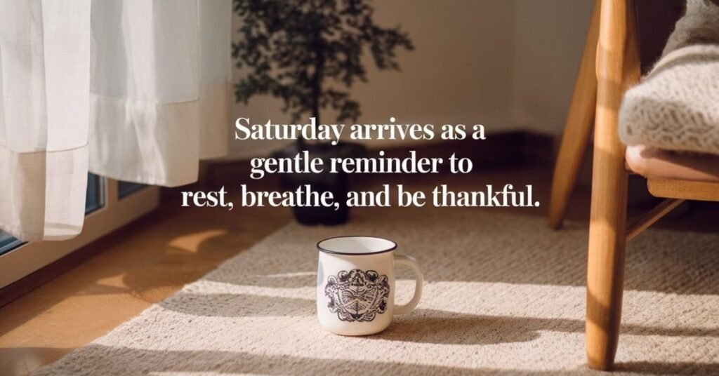 Good Morning Happy Saturday Blessings