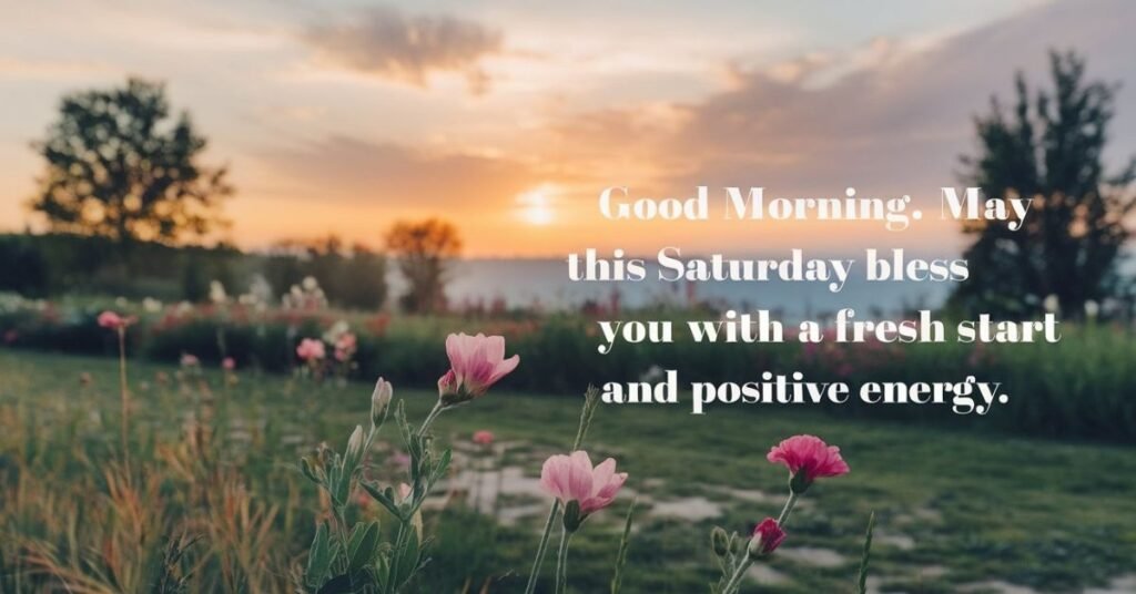 Good Morning Happy Saturday Blessings