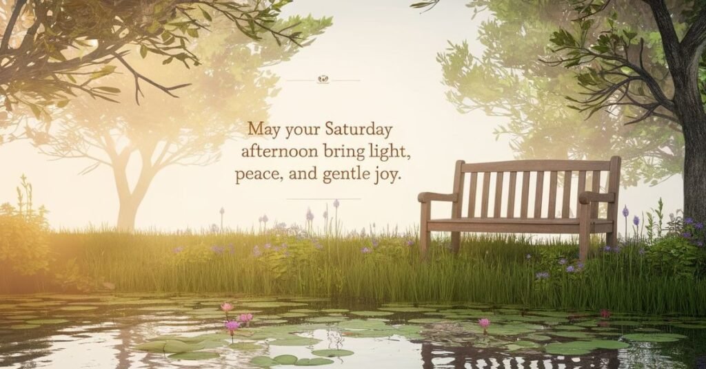 Saturday Afternoon Blessings