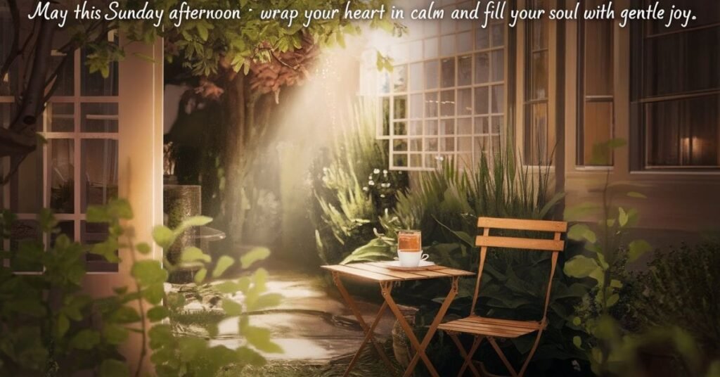 Sunday Afternoon Blessings