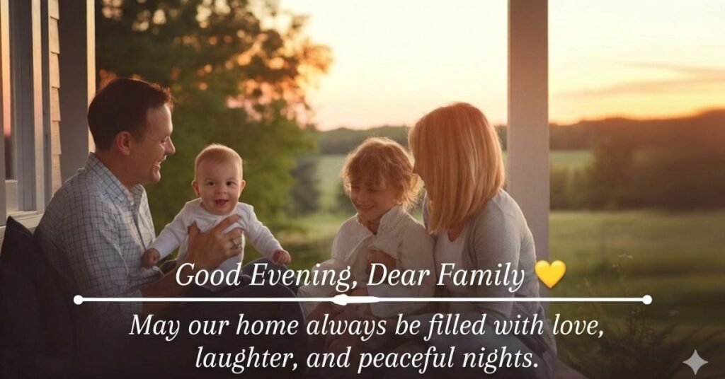 Good Evening Prayers and Blessings for family