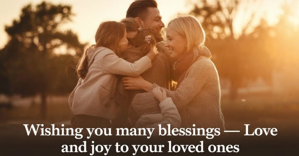 Wishing You Many Blessings for family