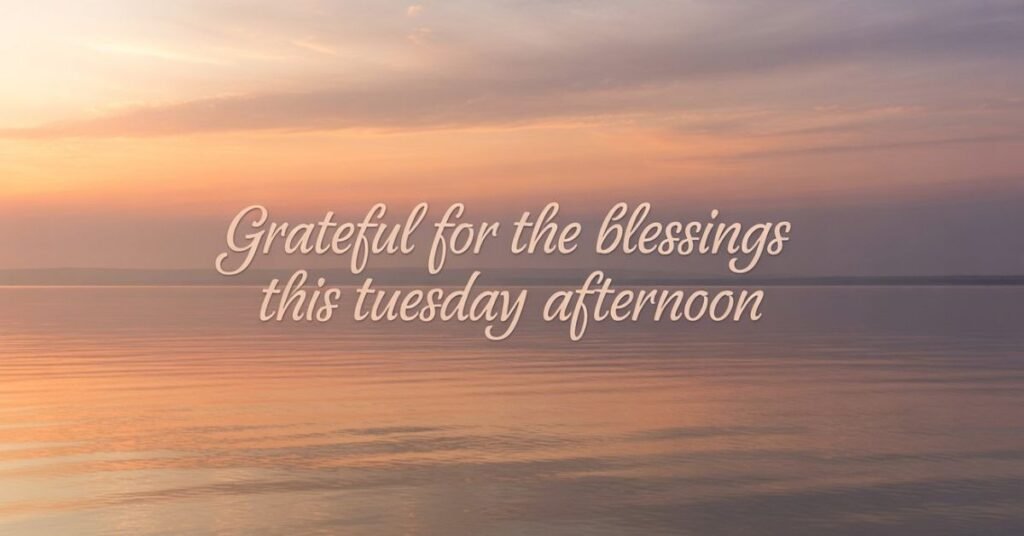 Good Afternoon Tuesday Blessings