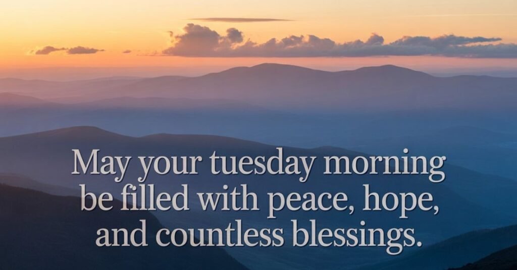 Blessing Good Morning Tuesday Prayers